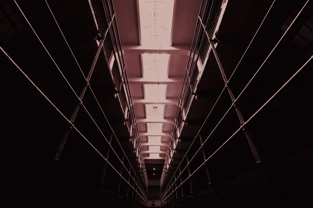 Corredor de uma unidade prisional